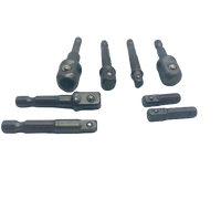 8 piece Drill Adapter Set 1/4" 3/8" 1/2"