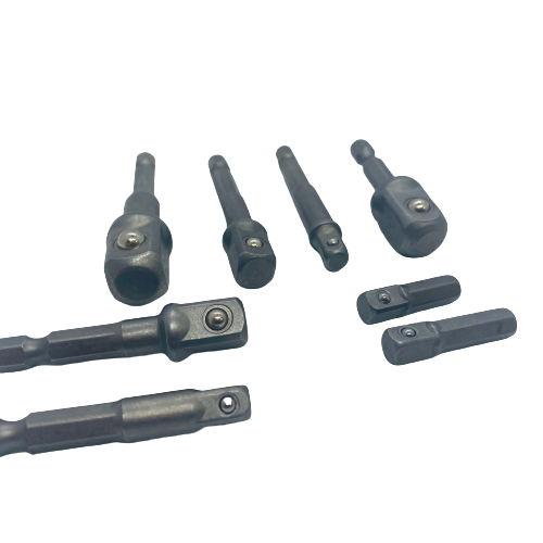 8 piece Drill Adapter Set 1/4" 3/8" 1/2"