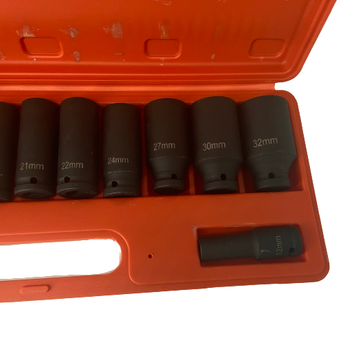 15pcs 1/2" Impact Socket Set 10mm - 32mm