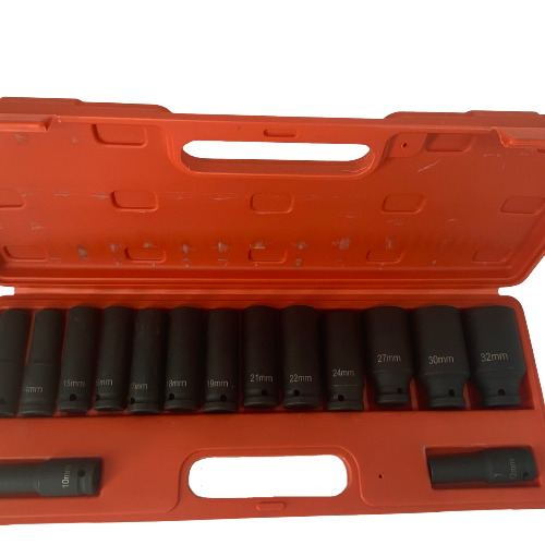 15pcs 1/2" Impact Socket Set 10mm - 32mm