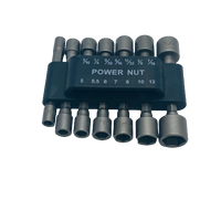 14 Piece Set Tek Roofing Screw Drill Bit Socket