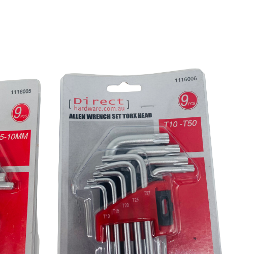 27 Piece - Allen Hex Key + Tamper Proof Torx Key + Ball Head Key Set