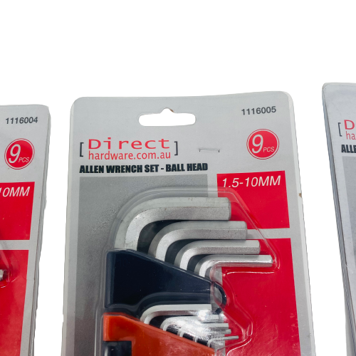 27 Piece - Allen Hex Key + Tamper Proof Torx Key + Ball Head Key Set