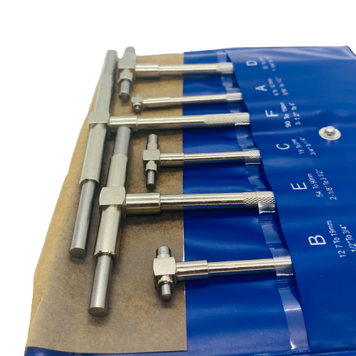 Telescopic T Gauge Set (8-150mm) - Set of 6