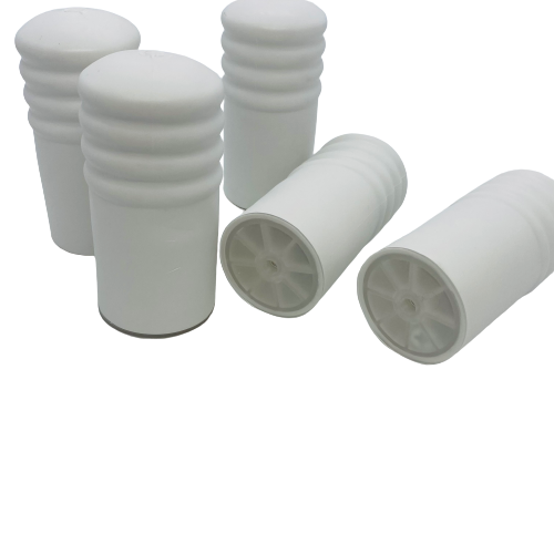 5 x White PVC Stop - 80MM LONG