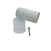 5 x White PVC Stop - 80MM LONG