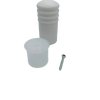 5 x White PVC Stop - 80MM LONG