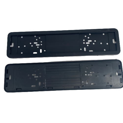 Euro Number License Plate Cover Black