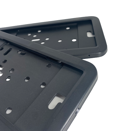 Euro Number License Plate Cover Black