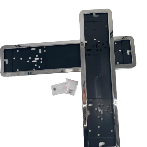 European Number License Plate Cover Chrome