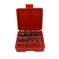 14 Piece External Torx Socket Set Female Bit