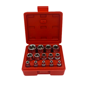 14 Piece External Torx Socket Set Female Bit
