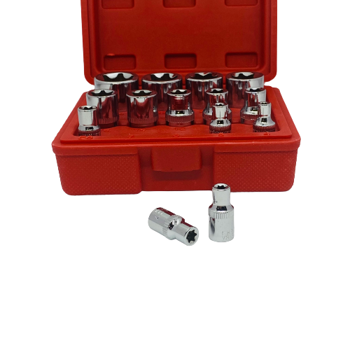 14 Piece External Torx Socket Set Female Bit