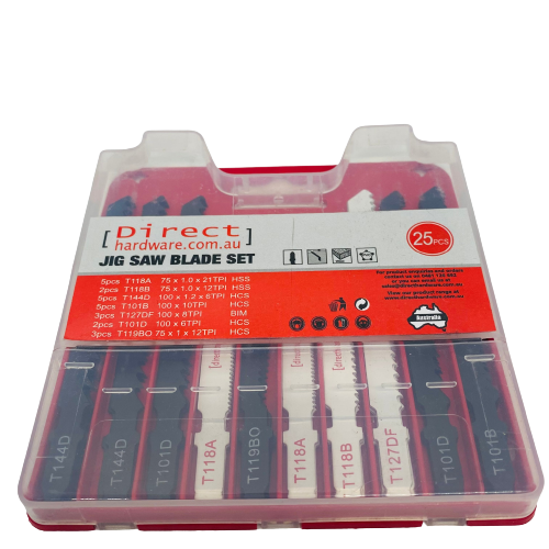 Jig Saw Blades - 25 Piece Multi Pack