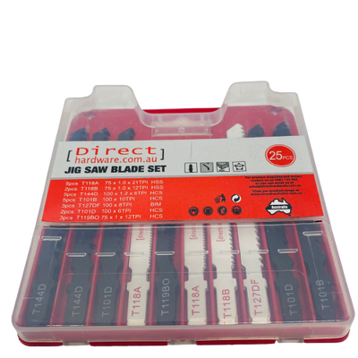 Jig Saw Blades - 25 Piece Multi Pack