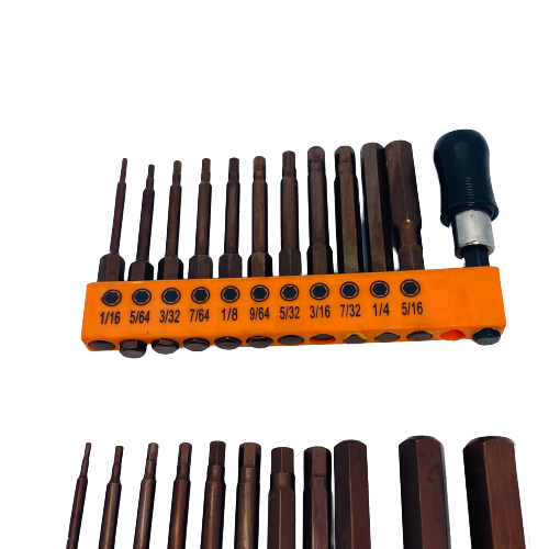 23 Piece Allen Key / Hex Head Bits Set
