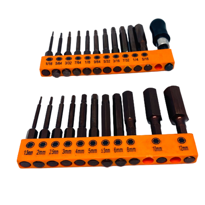 23 Piece Allen Key / Hex Head Bits Set