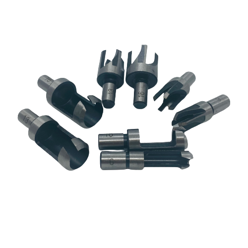 8 Piece Wood Plug Cutter Set Tenon Dowel Cutting Tools