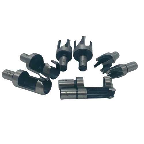 8 Piece Wood Plug Cutter Set Tenon Dowel Cutting Tools
