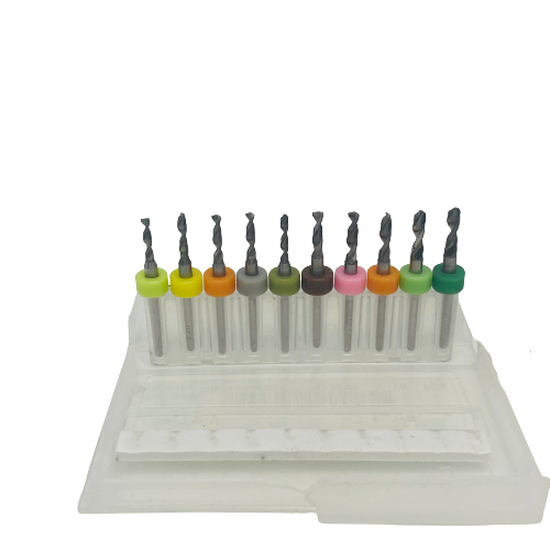 Tungsten Carbide Micro Drill Bits - Pack Set of 10