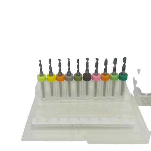 Tungsten Carbide Micro Drill Bits - Pack Set of 10
