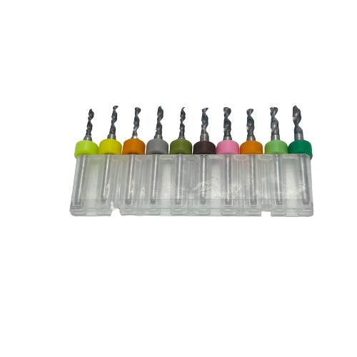 Tungsten Carbide Micro Drill Bits - Pack Set of 10