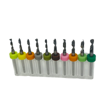 Tungsten Carbide Micro Drill Bits - Pack Set of 10