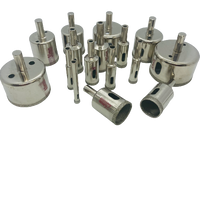Diamond Glass Cutter Hole Saw - 16 Piece Set
