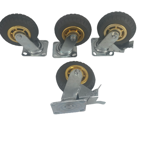 6" (150mm) Heavy Duty Swivel Castor Wheels - 4 Piece Set