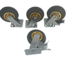6" (150mm) Heavy Duty Swivel Castor Wheels - 4 Piece Set