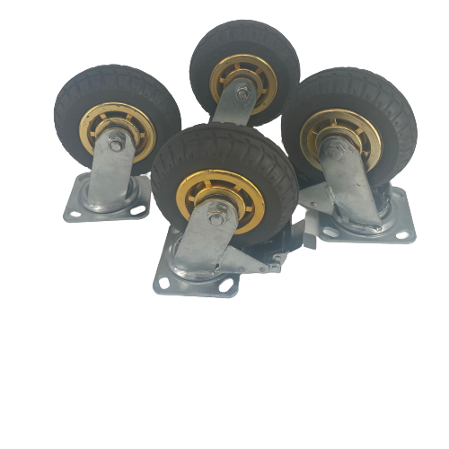 6" (150mm) Heavy Duty Swivel Castor Wheels - 4 Piece Set