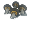 6" (150mm) Heavy Duty Swivel Castor Wheels - 4 Piece Set