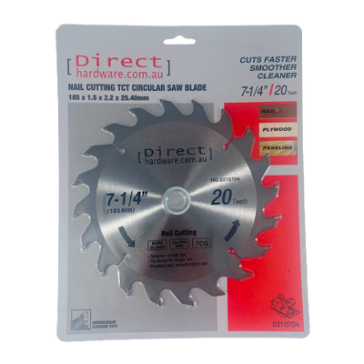 Circular Saw Blades - 185mm - 20T (NAIL / METAL CUTTING)