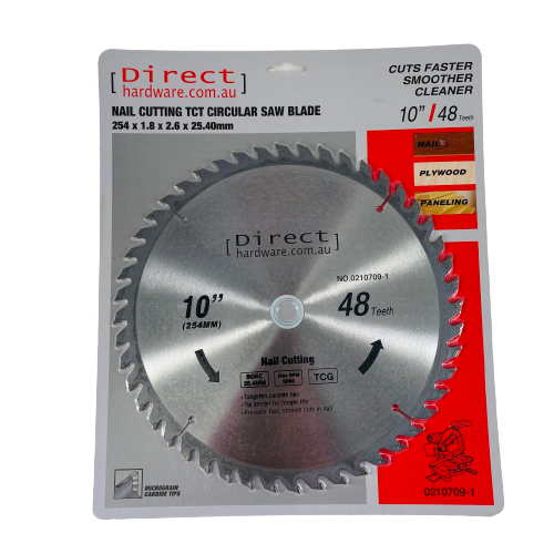 Drop / Mitre Saw Blades - 254mm - 48T (NAIL / METAL CUTTING)