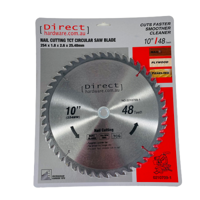 Drop / Mitre Saw Blades - 254mm - 48T (NAIL / METAL CUTTING)