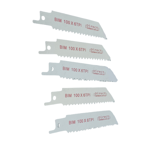 Reciprocating Saw Blades - 100mm / 6TPI (Packs of 5)