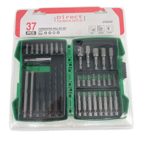 37 Piece Combination Drill Bit Set