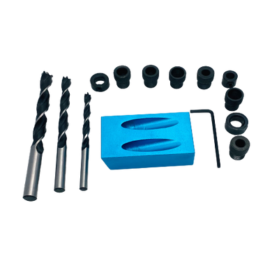 15 Degree Dowel Jig Drill Guide Set (17PCS set)