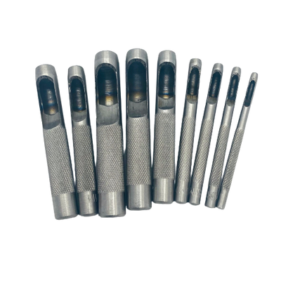 9 Piece Hollow Punch Set