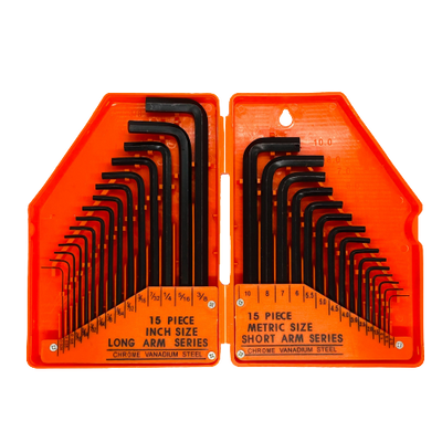 30 Piece Allen Key Metric / Imperial Set