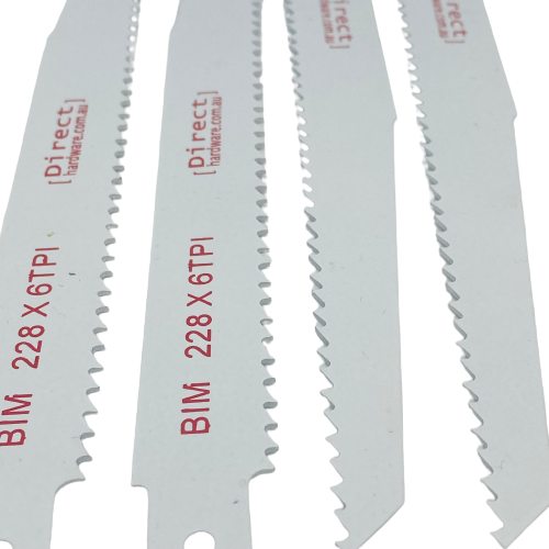 Reciprocating Saw Blades - 225mm / 6TPI (Packs of 5)