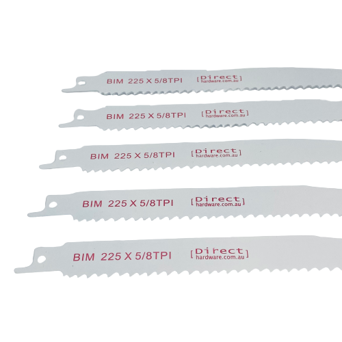 Reciprocating Saw Blades - 225mm / 5-8TPI (Packs of 5)
