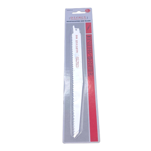 Reciprocating Saw Blades - 225mm / 5-8TPI (Packs of 5)