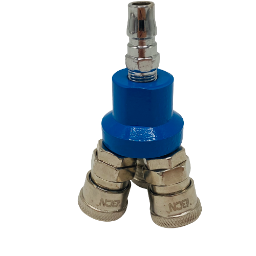 3 Way Air Compressor Fitting - Triple