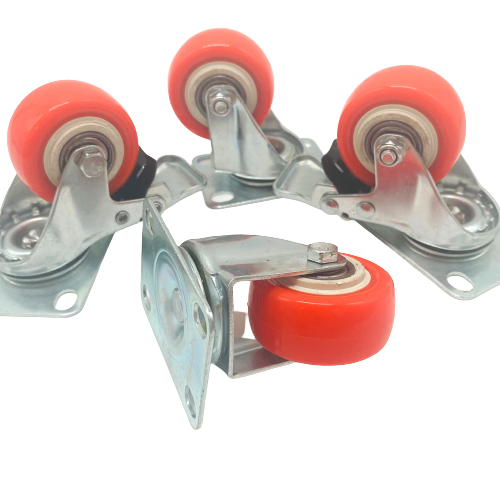 2" (50mm) Heavy Duty Swivel Castor Wheels - 4 Piece Set