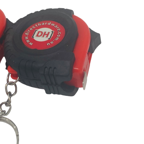 2 x Retractable Tape Measure Keyring 1 Meter