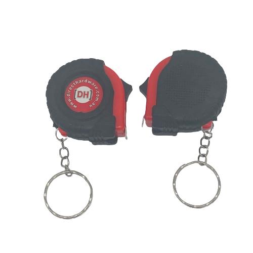 2 x Retractable Tape Measure Keyring 1 Meter