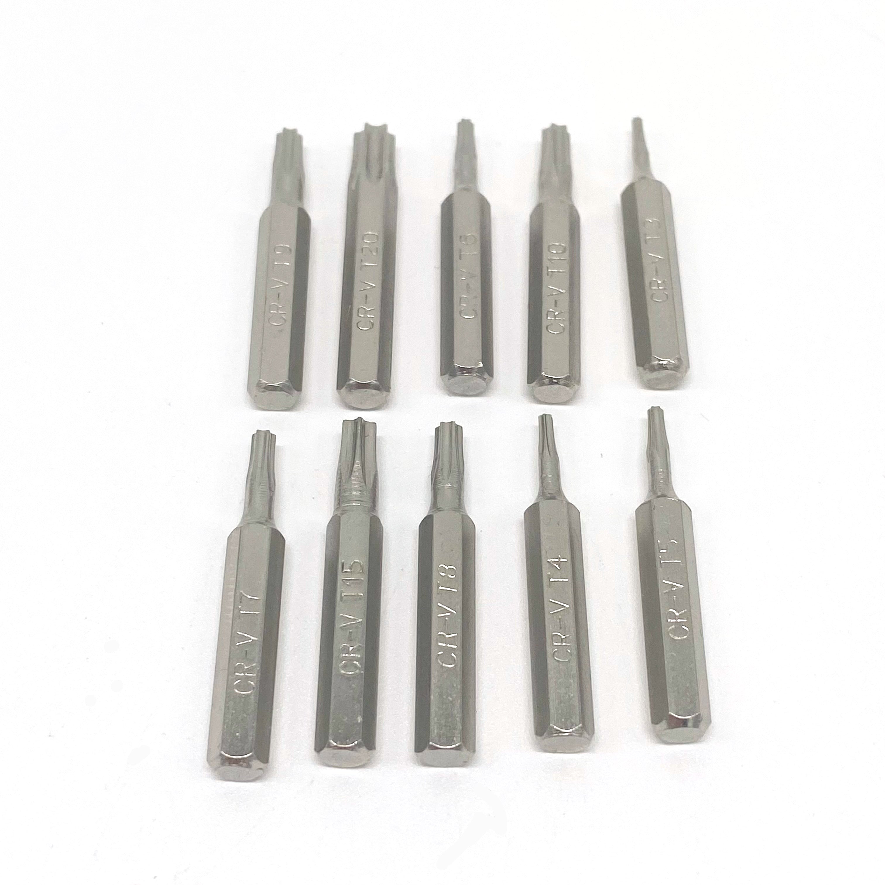 10 Piece Mini Torx Bit Set