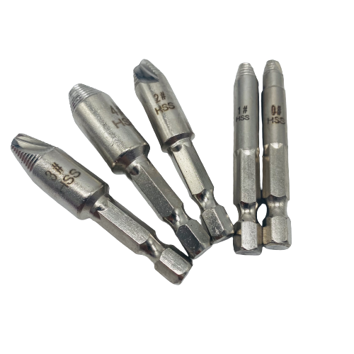 Damaged Screw Extractor - 5 Piece Set