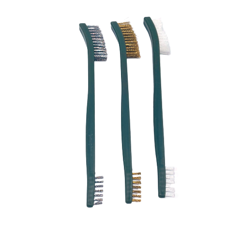 Double Ended Wire Brush Set - 3 Piece Set